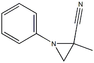 1-Phenyl-2-methylaziridine-2-carbonitrile Struktur