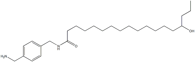 15-Hydroxy-N-(4-aminomethylbenzyl)stearamide Struktur