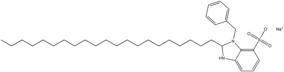 1-Benzyl-2,3-dihydro-2-henicosyl-1H-benzimidazole-7-sulfonic acid sodium salt Struktur