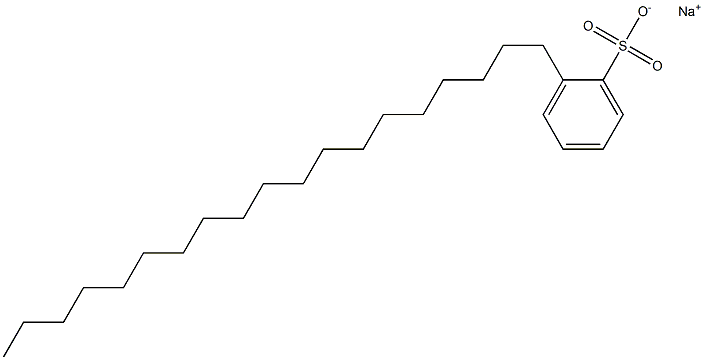 2-Nonadecylbenzenesulfonic acid sodium salt Struktur