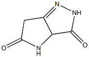 3,5-Dioxo-2,3,3a,4,5,6-hexahydropyrrolo[3,2-c]pyrazole Struktur