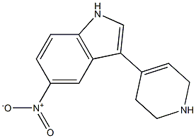 3-[(1,2,3,6-Tetrahydropyridin)-4-yl]-5-nitro-1H-indole Struktur