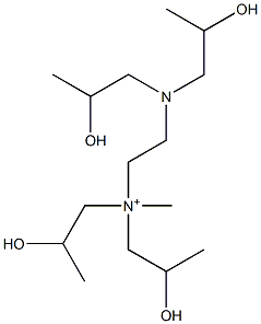 N-[2-[Bis(2-hydroxypropyl)amino]ethyl]-2-hydroxy-N-(2-hydroxypropyl)-N-methyl-1-propanaminium Struktur