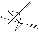 1,4-Diethynylpentacyclo[4.2.0.02,5.03,8.04,7]octane Struktur