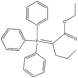 2-(Triphenylphosphoranylidene)valeric acid ethyl ester Struktur