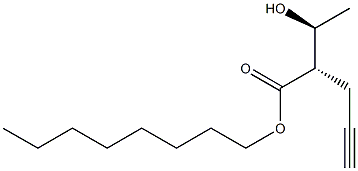 (2S,3S)-3-Hydroxy-2-(2-propynyl)butyric acid octyl ester Struktur