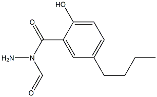 5-Butylsalicylic acid N-formyl hydrazide Struktur