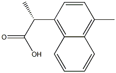 [R,(-)]-2-(4-Methyl-1-naphtyl)propionic acid Struktur