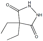 4,4-Diethyl-3,5-pyrazolidinedione Struktur