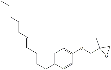 4-(4-Decenyl)phenyl 2-methylglycidyl ether Struktur