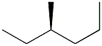 [R,(-)]-3-Methylhexane Struktur