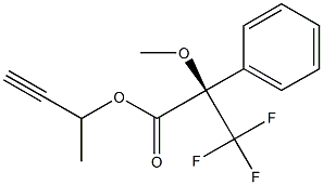 (R)-2-Methoxy-3,3,3-trifluoro-2-phenylpropanoic acid (1-methyl-2-propynyl) ester Struktur