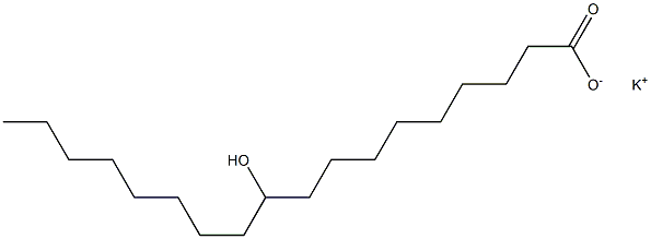 10-Hydroxystearic acid potassium salt Struktur