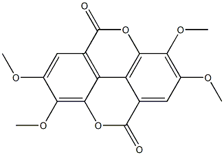 2,3,7,8-Tetramethoxy-[1]benzopyrano[5,4,3-cde][1]benzopyran-5,10-dione Struktur