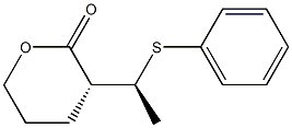 (S)-3-[(R)-1-(Phenylthio)ethyl]tetrahydro-2H-pyran-2-one Struktur