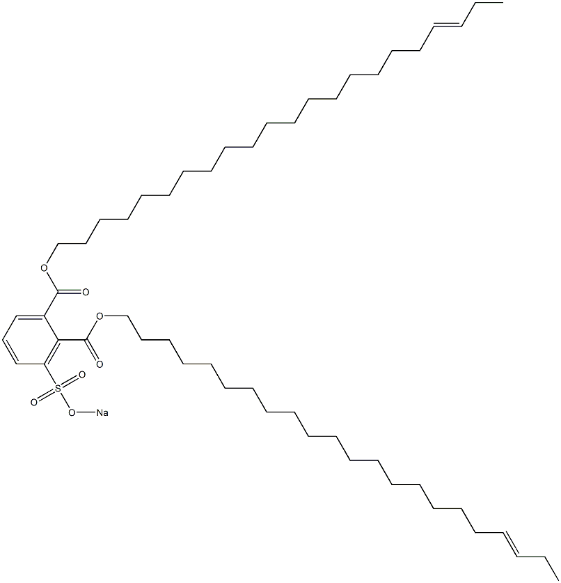 3-(Sodiosulfo)phthalic acid di(19-docosenyl) ester Struktur