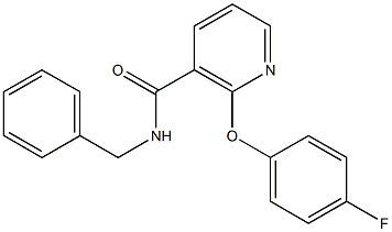 N-Benzyl-2-(4-fluorophenoxy)nicotinamide Struktur