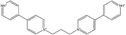 1,1''-(1,3-Propanediyl)bis(4,4'-bipyridin-1-ium) Struktur