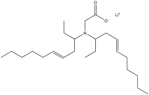 N,N-Di(5-undecen-3-yl)aminoacetic acid lithium salt Struktur