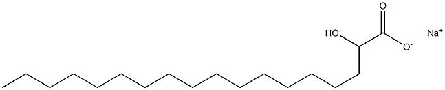 2-Hydroxystearic acid sodium salt Struktur