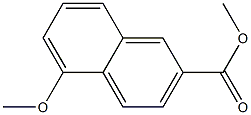 5-Methoxy-2-naphthoic acid methyl ester Struktur