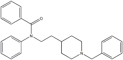 N-[2-(1-Benzyl-4-piperidinyl)ethyl]-N-phenylbenzamide Struktur