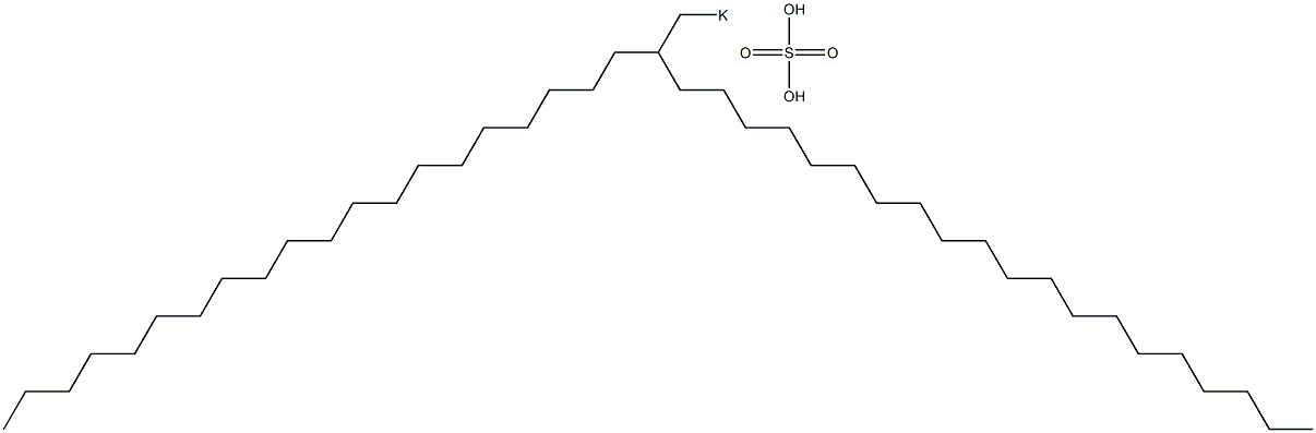 Sulfuric acid 2-icosyldocosyl=potassium salt Struktur