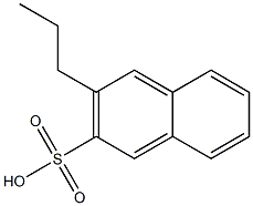 3-Propyl-2-naphthalenesulfonic acid Struktur