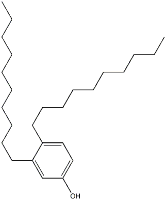 3,4-Didecylphenol Struktur