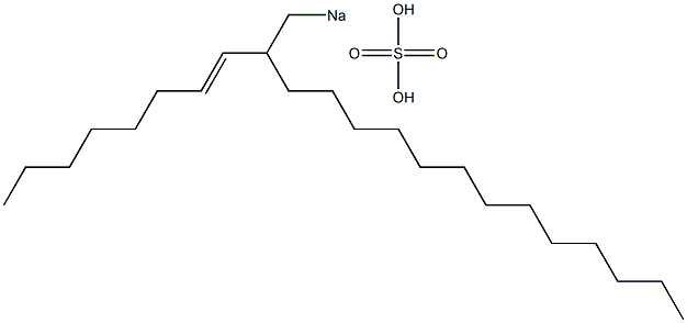 Sulfuric acid 2-(1-octenyl)pentadecyl=sodium ester salt Struktur