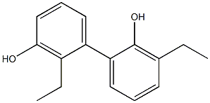 2',3-Diethyl-1,1'-biphenyl-2,3'-diol Struktur