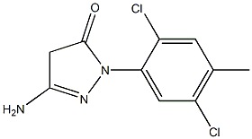 3-Amino-1-(2,5-dichloro-4-methylphenyl)-5(4H)-pyrazolone Struktur