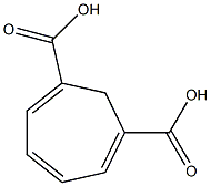 1,3,5-Cycloheptatriene-1,6-dicarboxylic acid Struktur