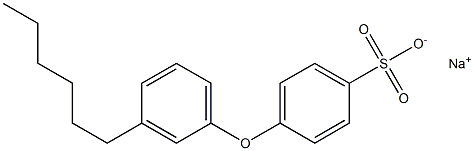 4-(3-Hexylphenoxy)benzenesulfonic acid sodium salt Struktur