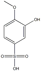 3-Hydroxy-4-methoxybenzenesulfonic acid Struktur