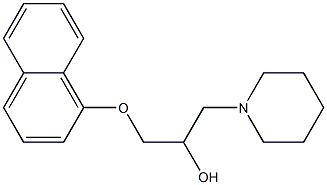 1-(1-Naphtyloxy)-3-piperidinopropan-2-ol Struktur