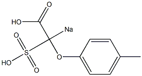 2-Sodiosulfo-4-methylphenoxyacetic acid Struktur