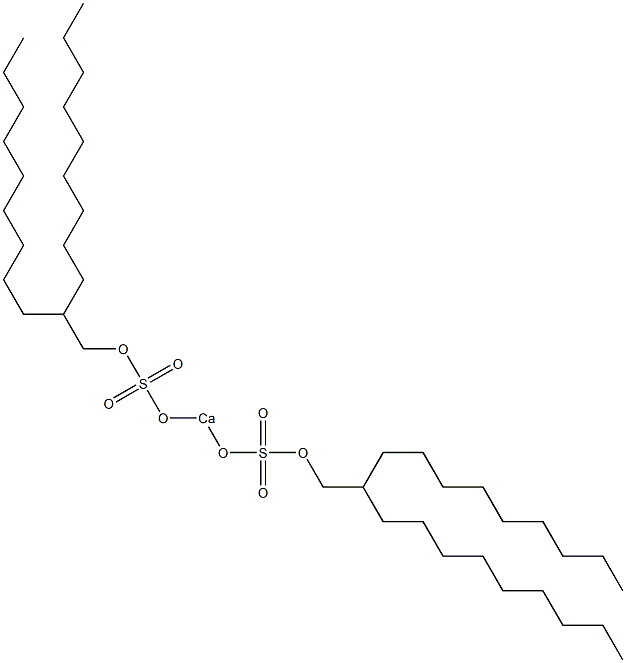 Bis(2-nonylundecyloxysulfonyloxy)calcium Struktur