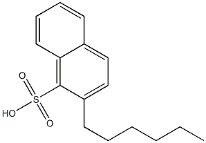 2-Hexyl-1-naphthalenesulfonic acid Struktur