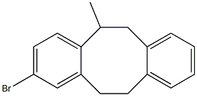 2-Bromo-5,6,11,12-tetrahydro-5-methyldibenzo[a,e]cyclooctene Struktur