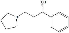 (1S)-3-(Pyrrolidin-1-yl)-1-phenylpropan-1-ol Struktur