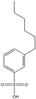 3-Hexylbenzenesulfonic acid Struktur