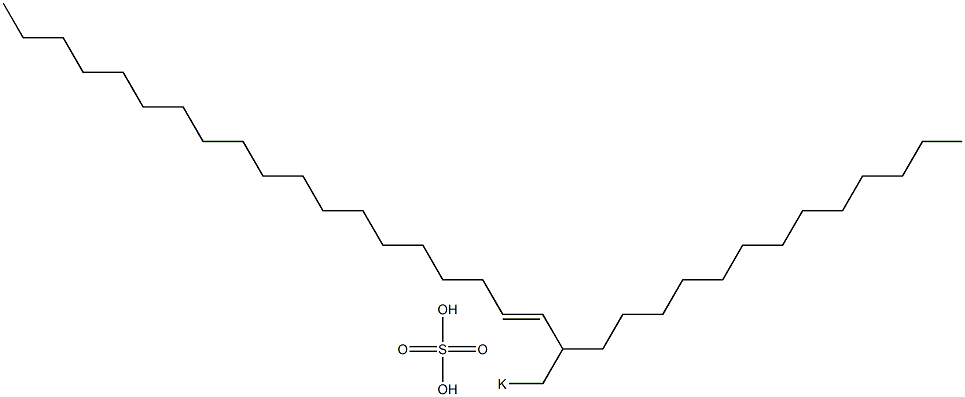 Sulfuric acid 2-tridecyl-3-henicosenyl=potassium ester salt Struktur