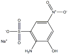 6-Amino-5-hydroxy-3-nitrobenzenesulfonic acid sodium salt Struktur