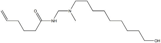 N-[[N-(9-Hydroxynonyl)-N-methylamino]methyl]-5-hexenamide Struktur