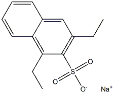 1,3-Diethyl-2-naphthalenesulfonic acid sodium salt Struktur