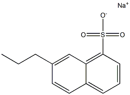 7-Propyl-1-naphthalenesulfonic acid sodium salt Struktur