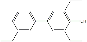 2,6-Diethyl-4-(3-ethylphenyl)phenol Struktur