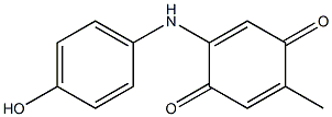 2-Methyl-5-[(4-hydroxyphenyl)amino]-1,4-benzoquinone Struktur