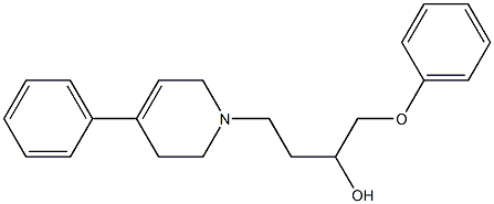 1-Phenoxy-4-[(4-phenyl-1,2,3,6-tetrahydropyridin)-1-yl]-2-butanol Struktur